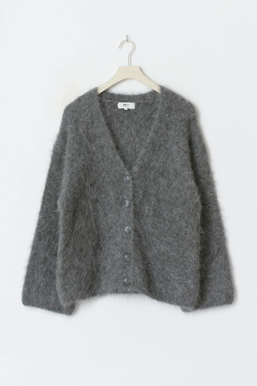 Alpaca blend knitted cardigan