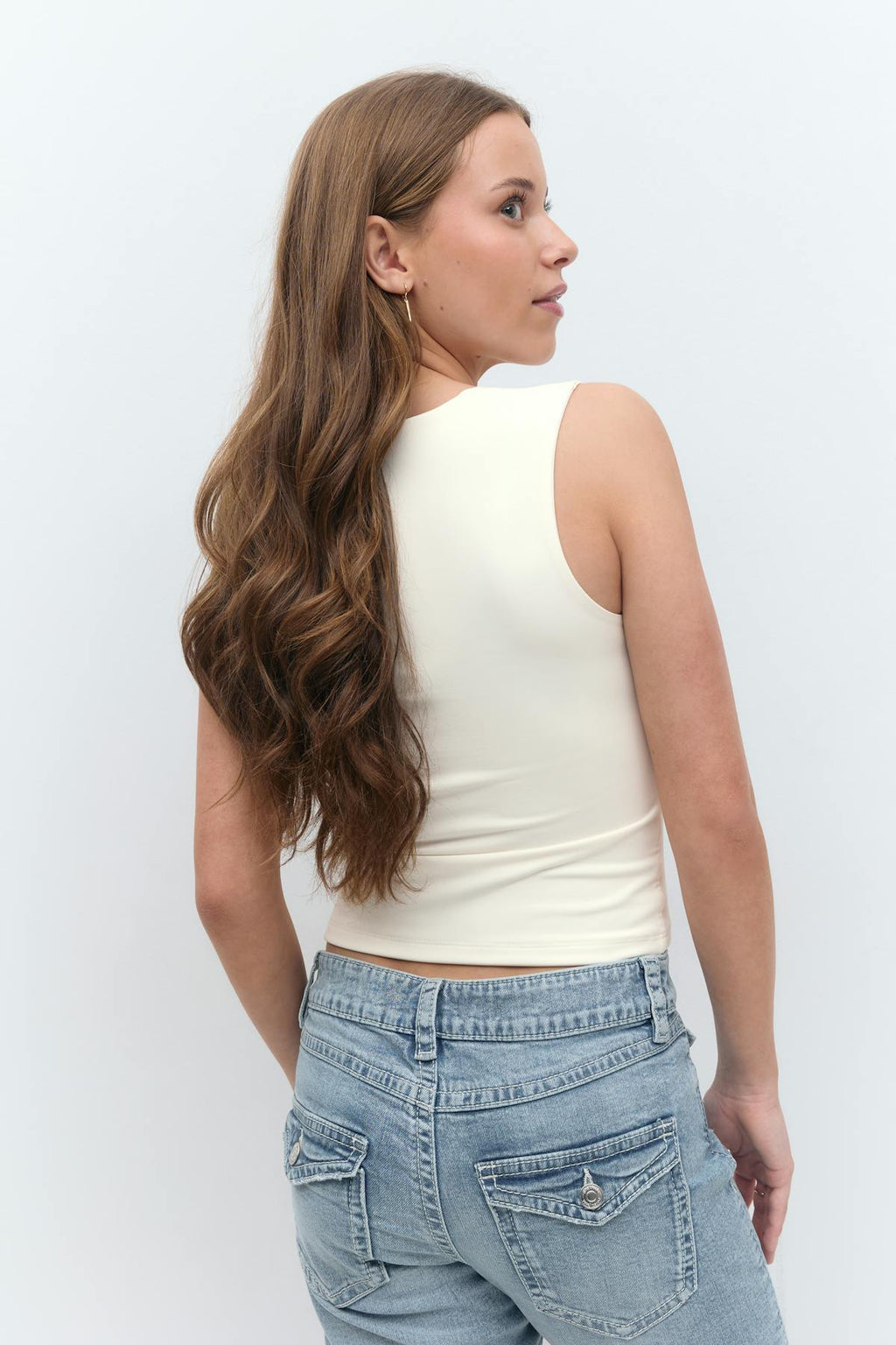Y square neck top