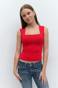 Y square neck top