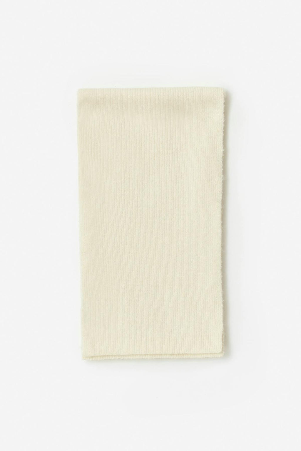 Rib knitted scarf