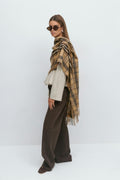 Woven plaid scarf
