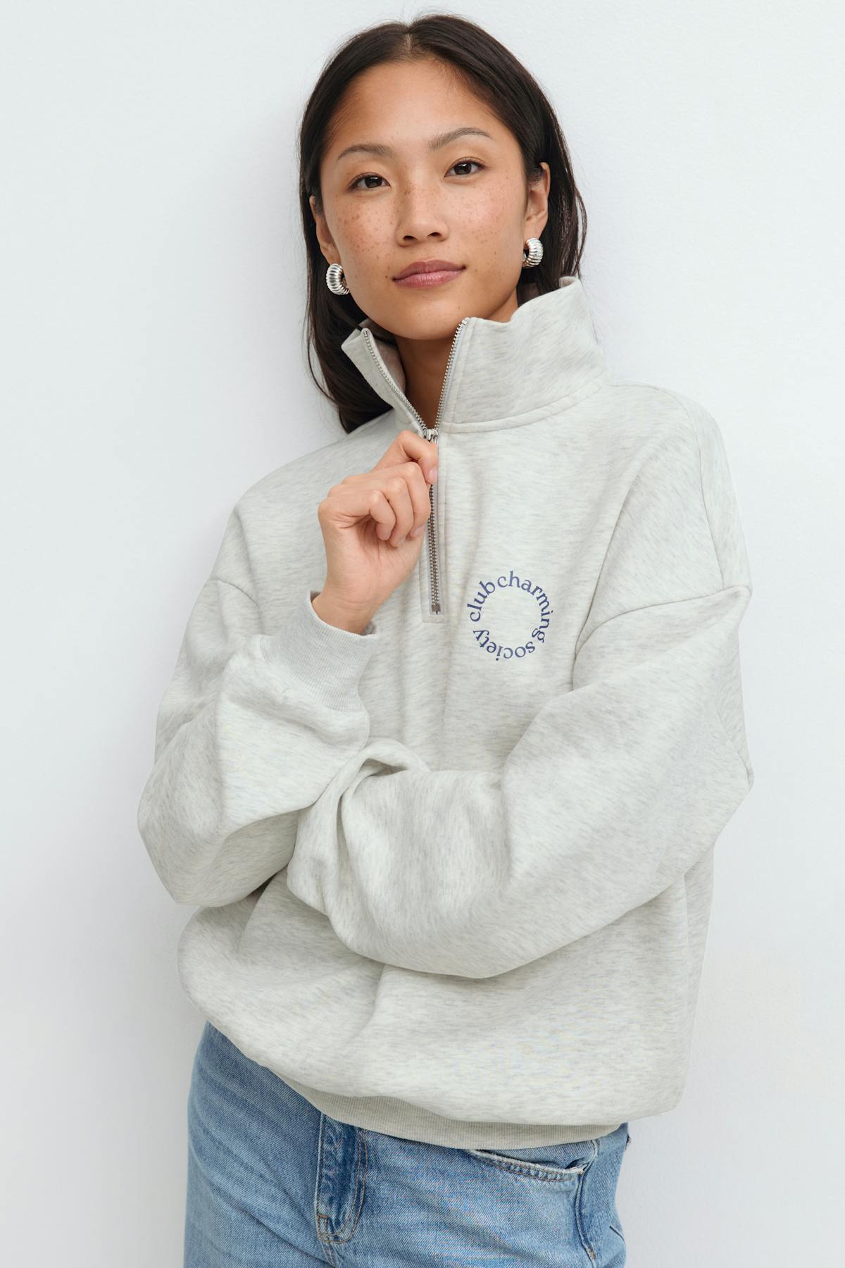 Half zip sweater