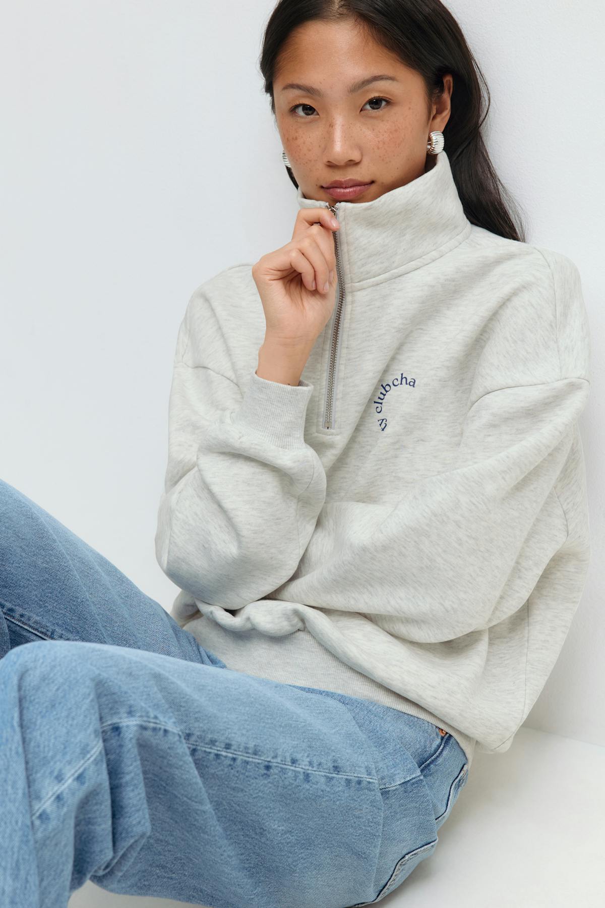 Half zip sweater