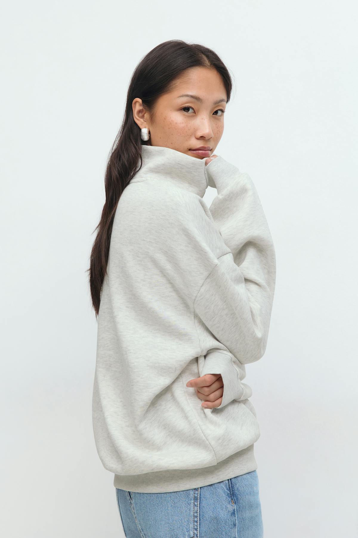 Half zip sweater