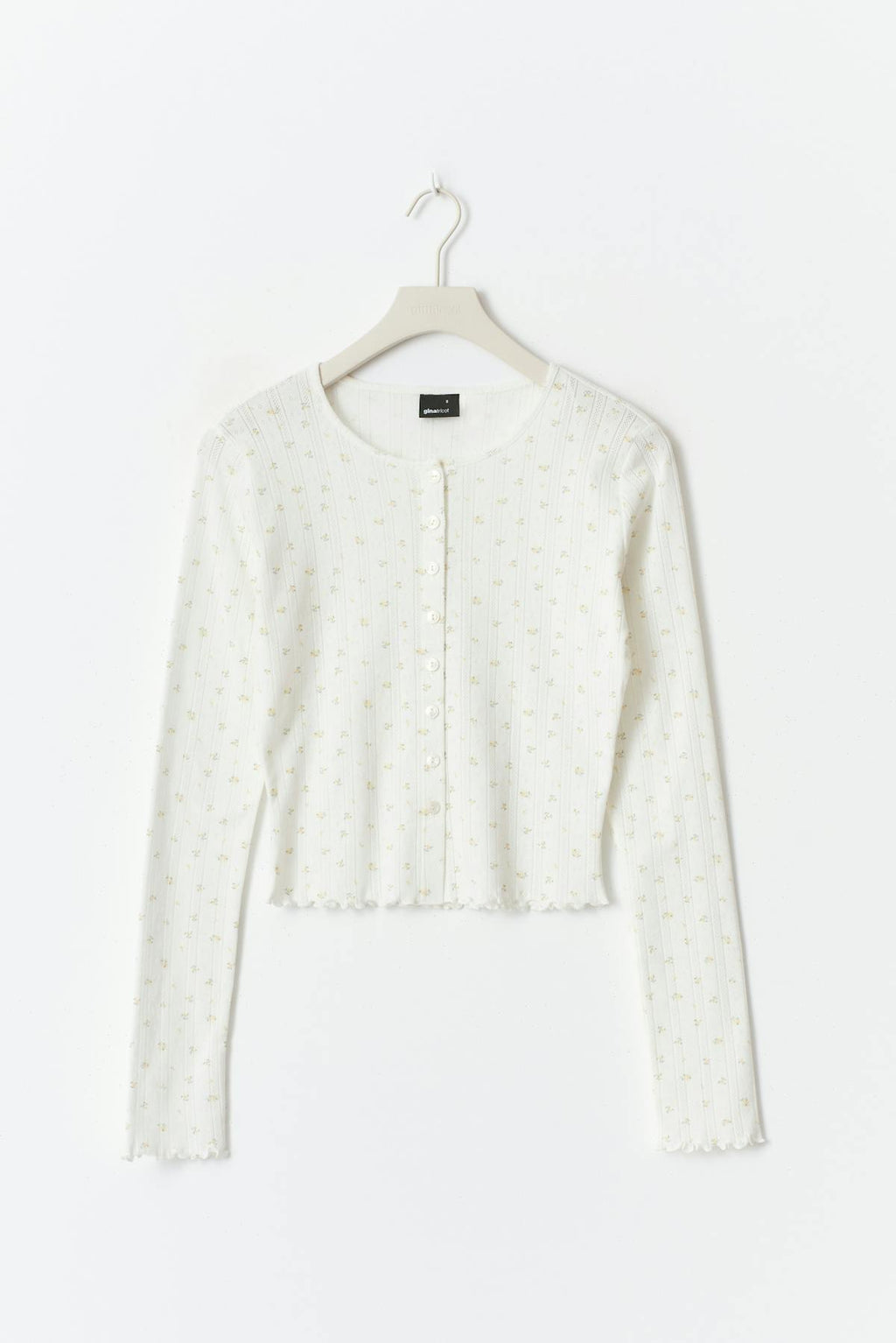 Pointelle cardigan