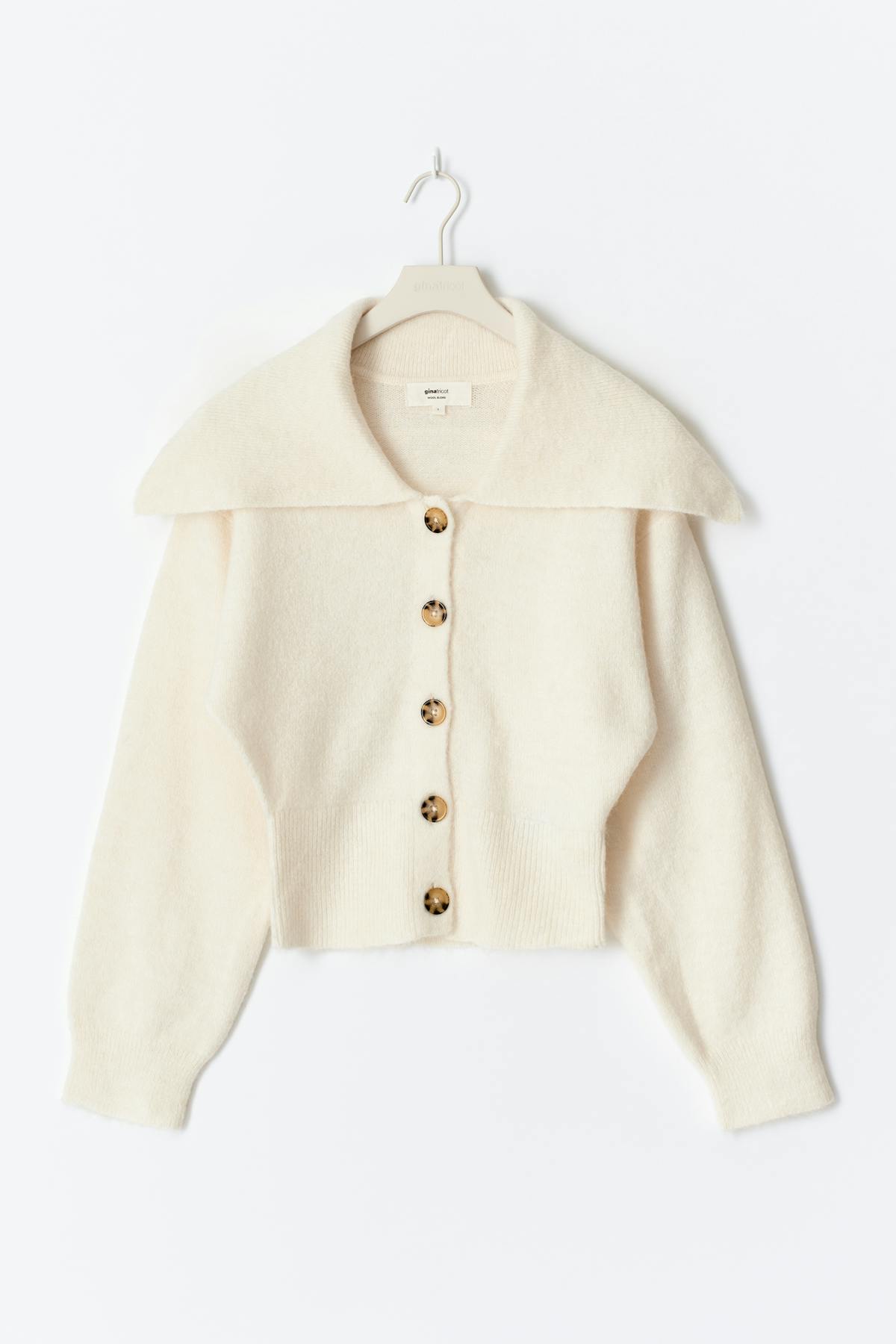 Ribbed waist knitted cardigan