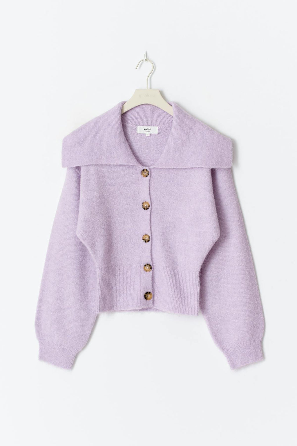 Ribbed waist knitted cardigan