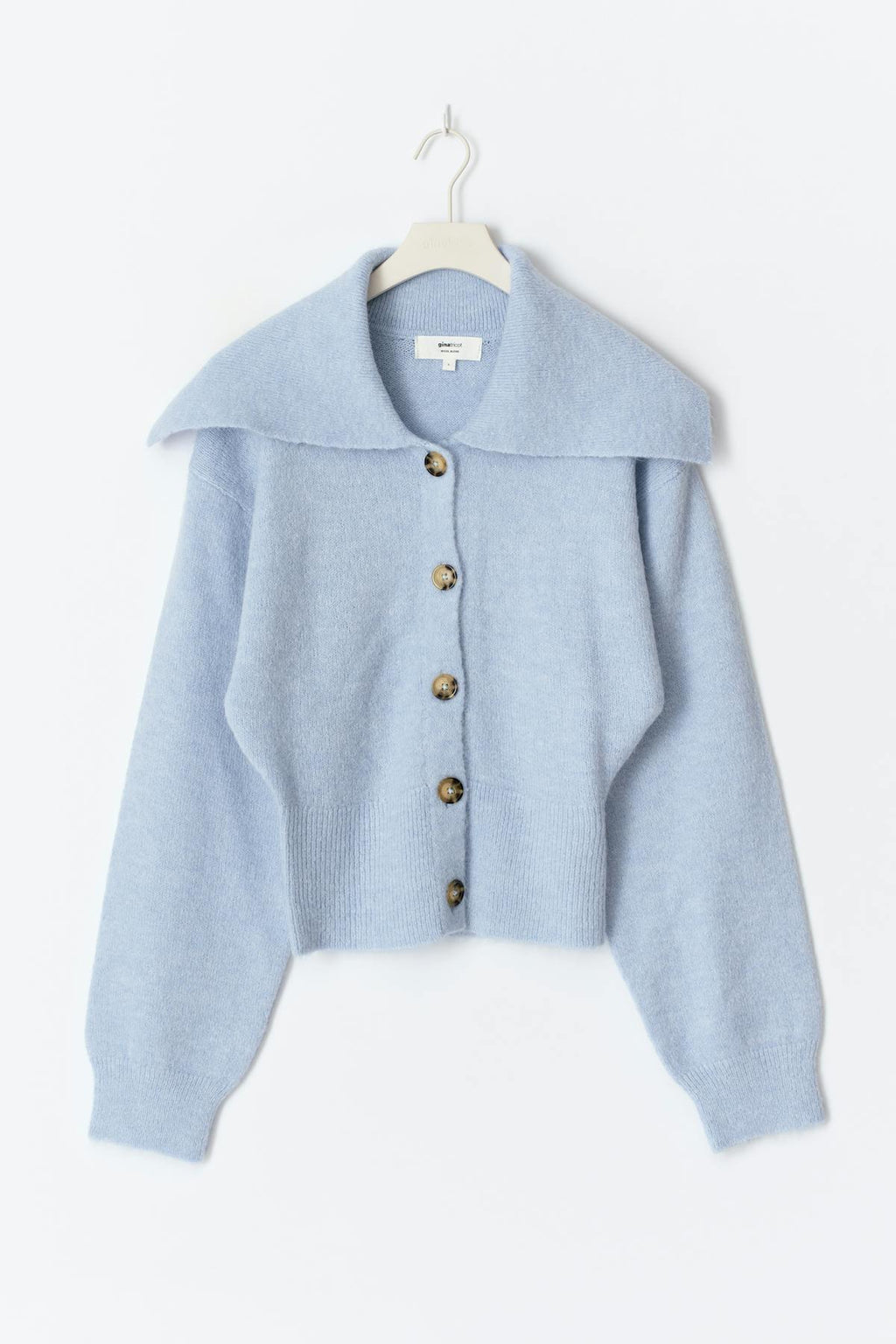 Ribbed waist knitted cardigan