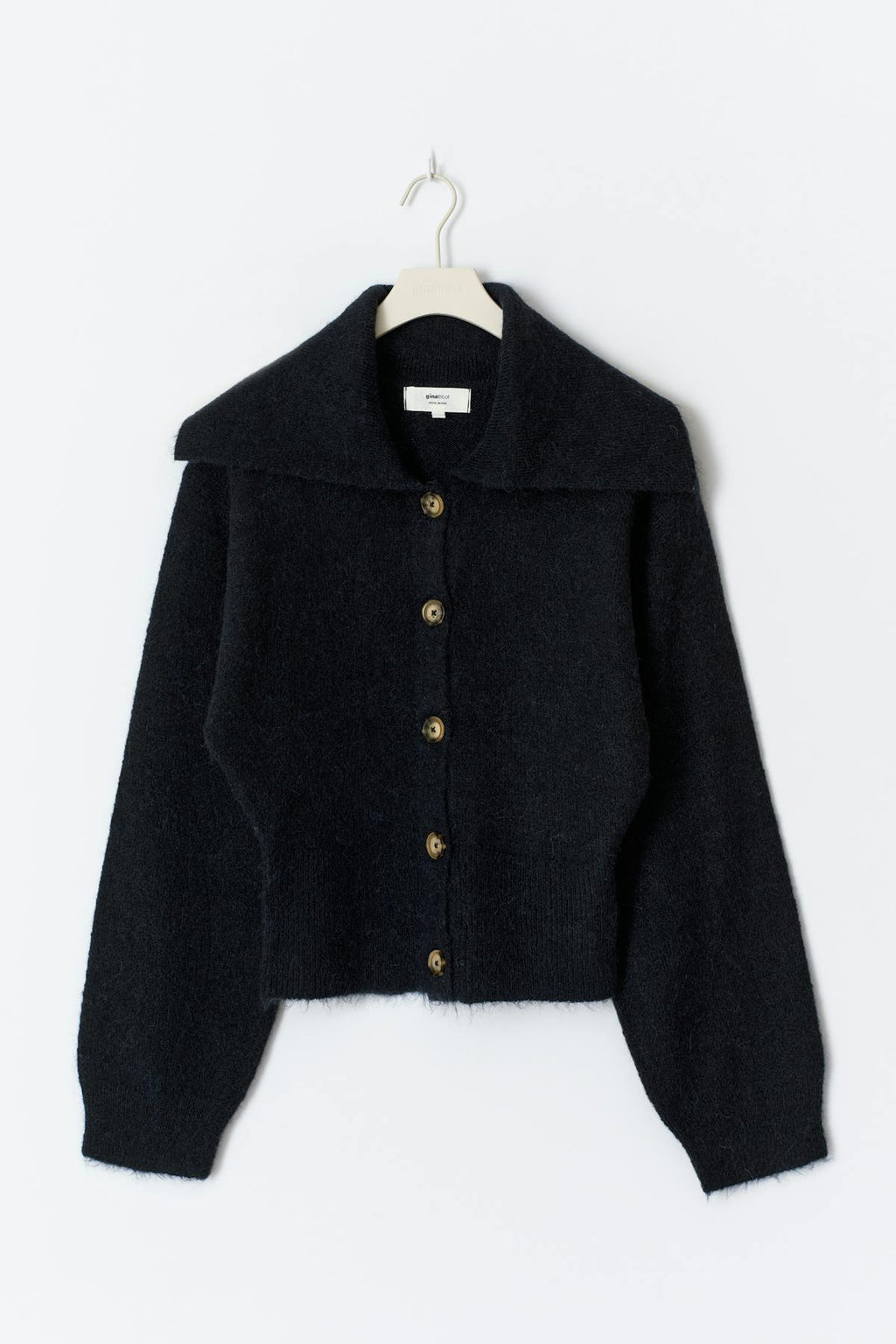 Ribbed waist knitted cardigan