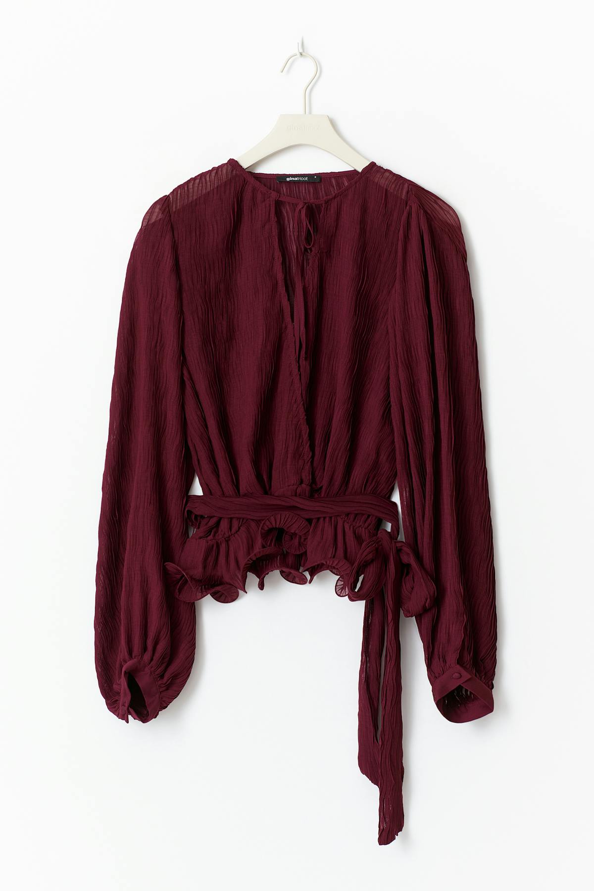 Tie blouse