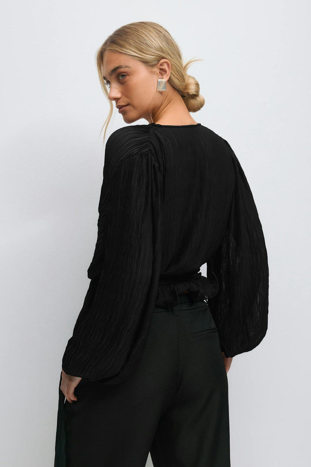 Tie blouse