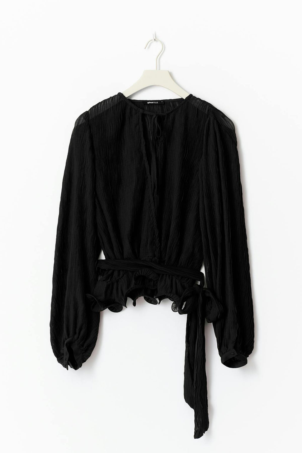 Tie blouse