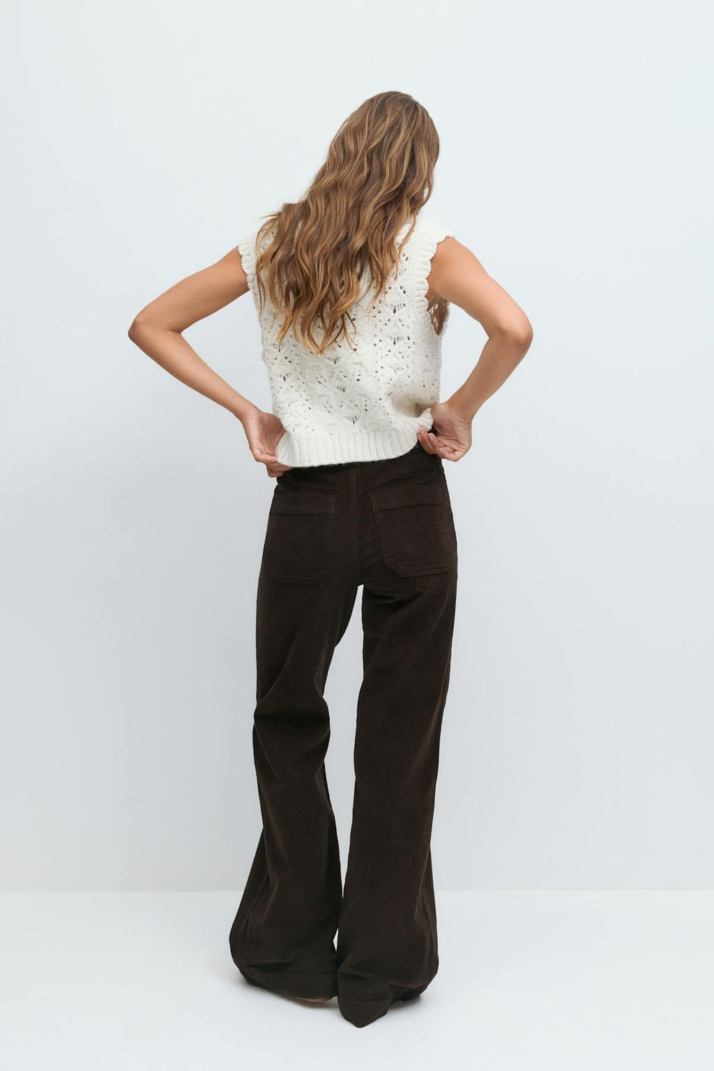Front pocket cord jeans