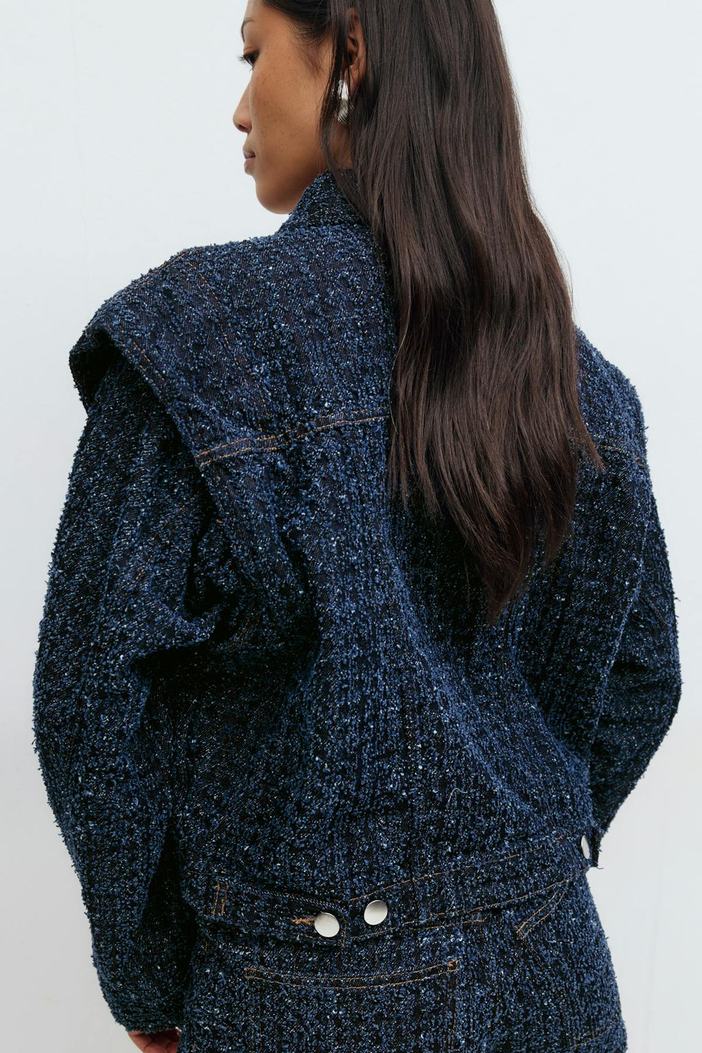 Tweed denim jacket