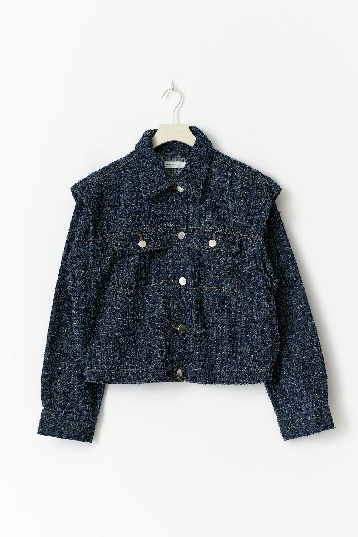 Tweed denim jacket