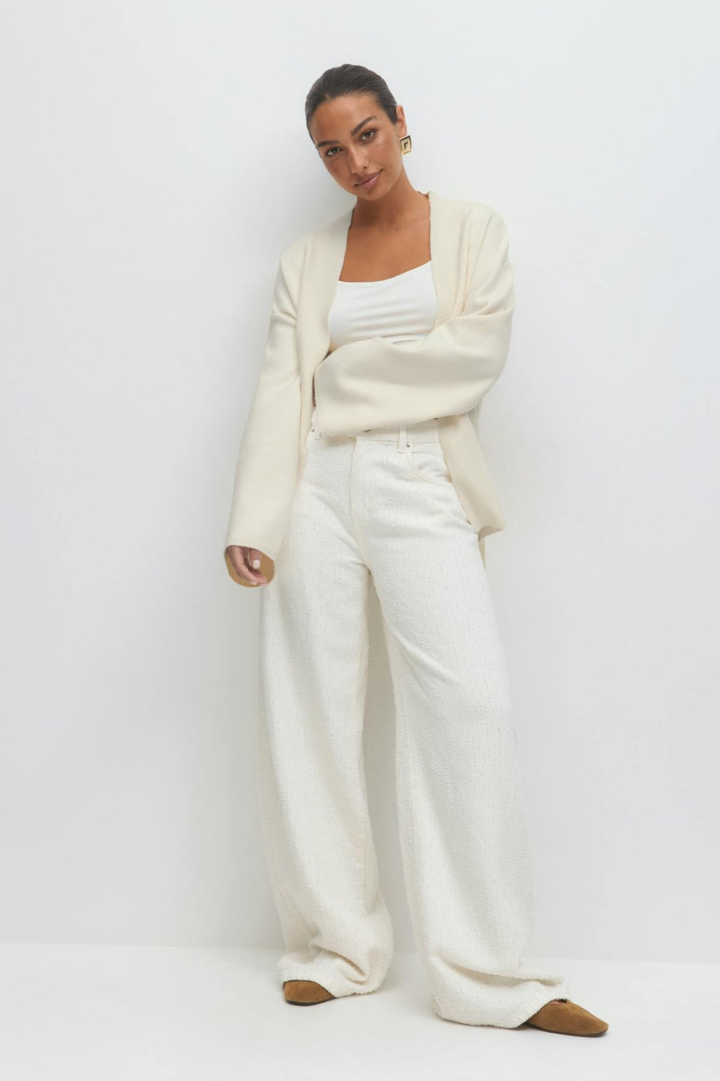 Knitted wrap kimono
