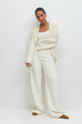 Knitted wrap kimono