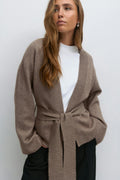 Knitted wrap kimono