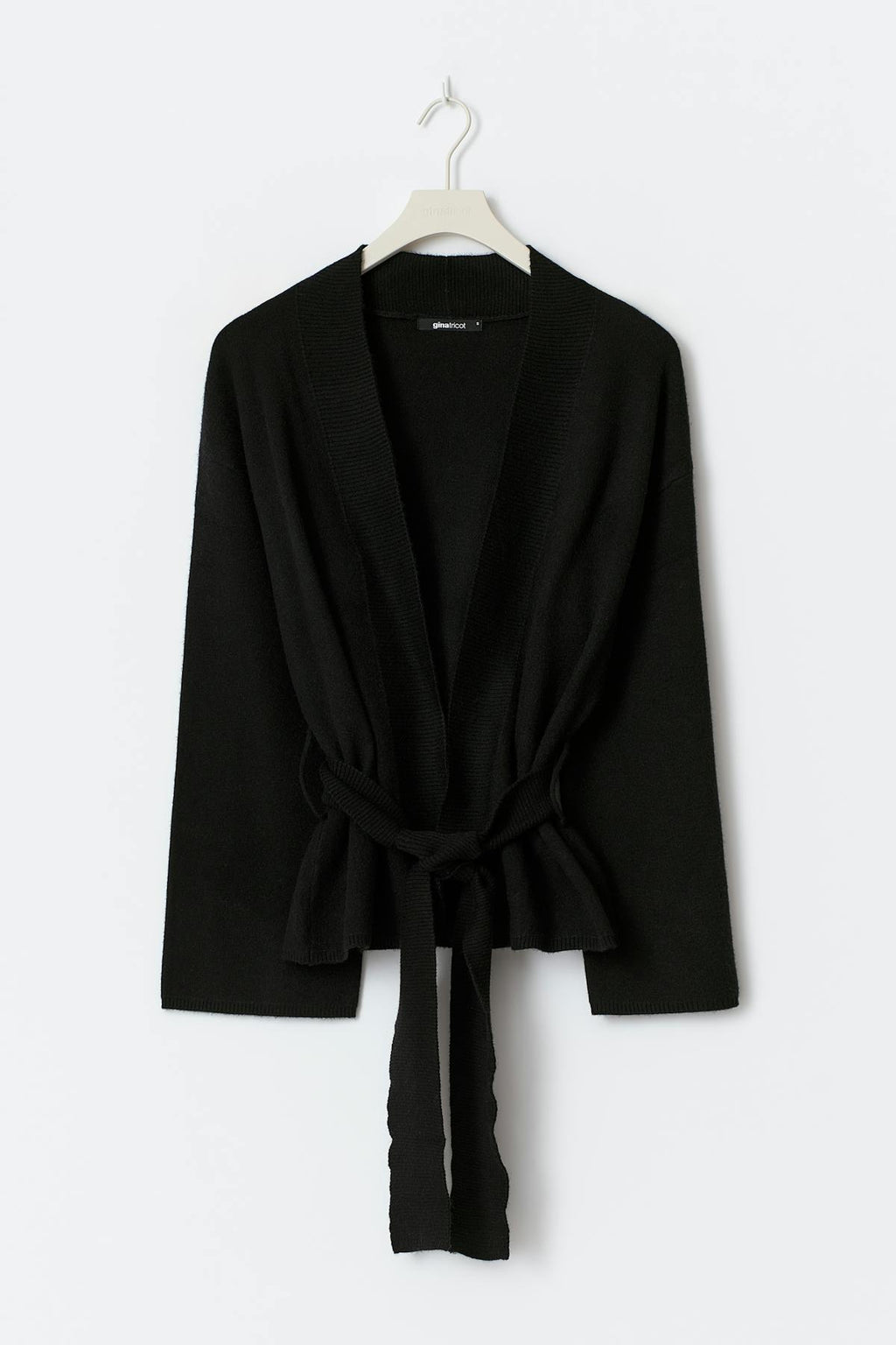 Knitted wrap kimono