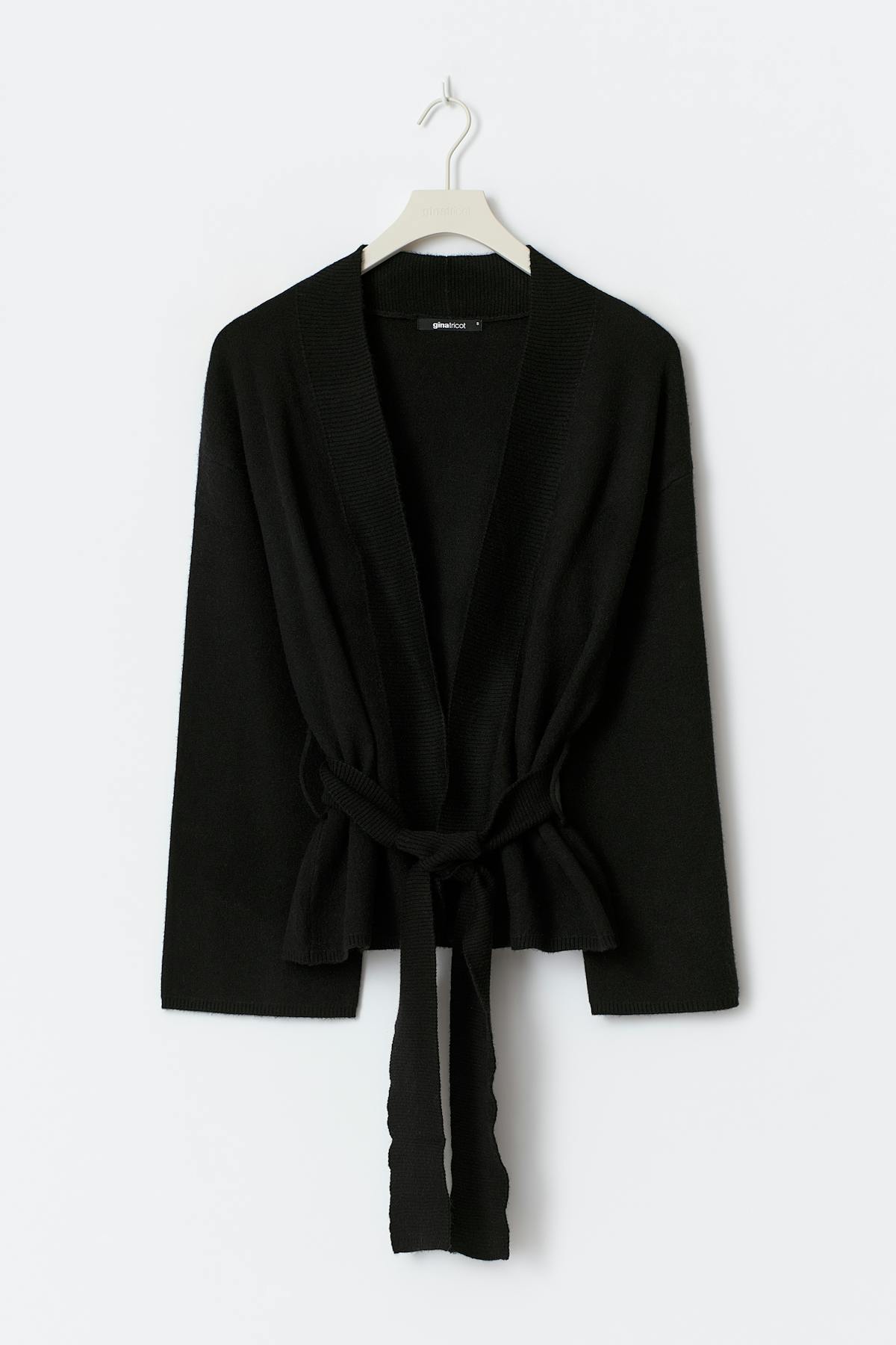 Knitted wrap kimono