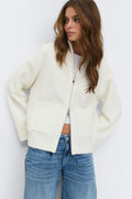 Knitted pocket cardigan
