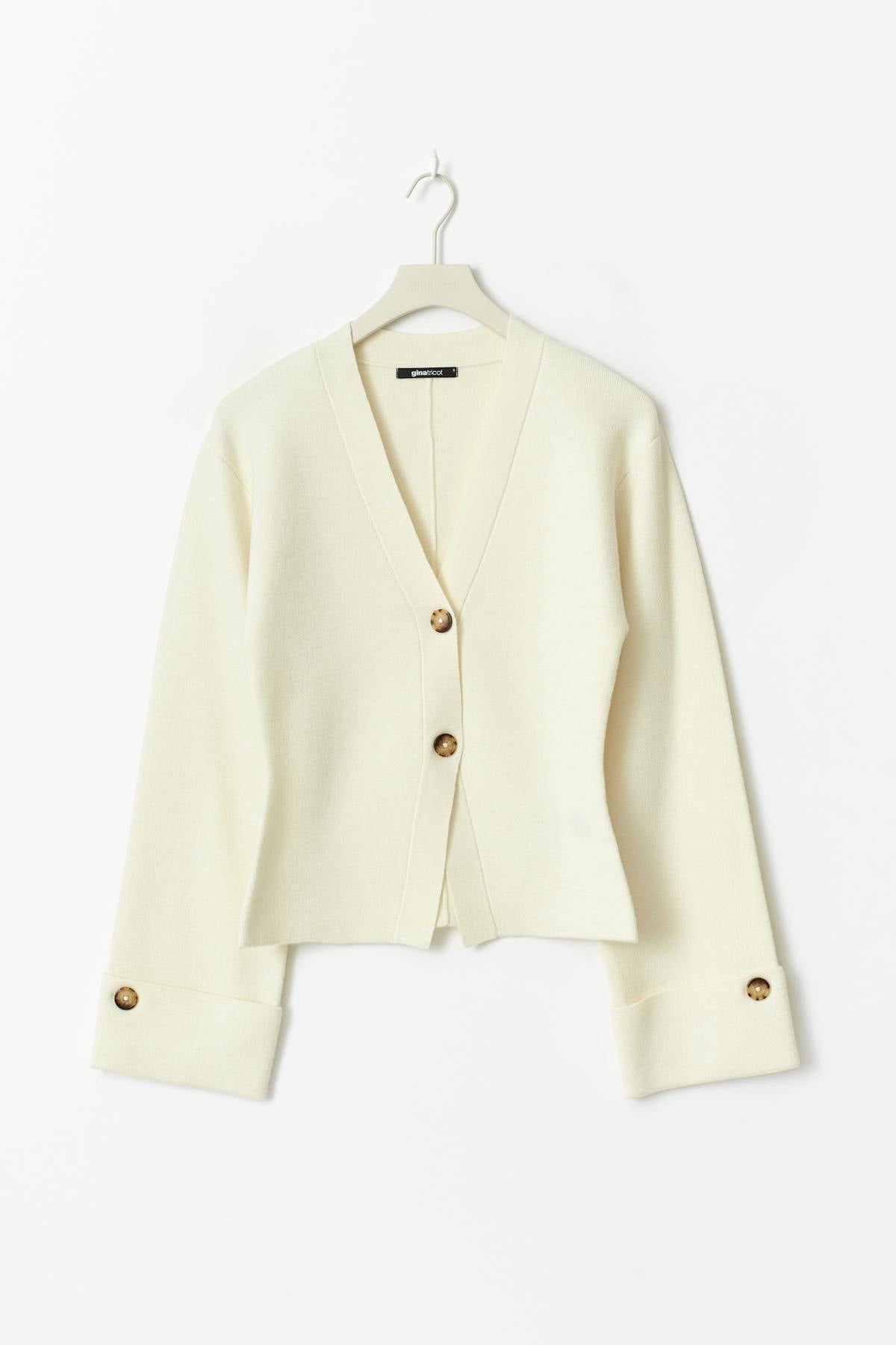 Knitted sculptured cardigan