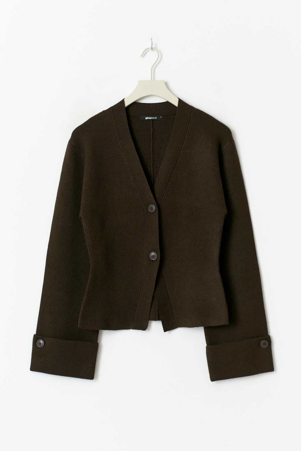 Knitted sculptured cardigan