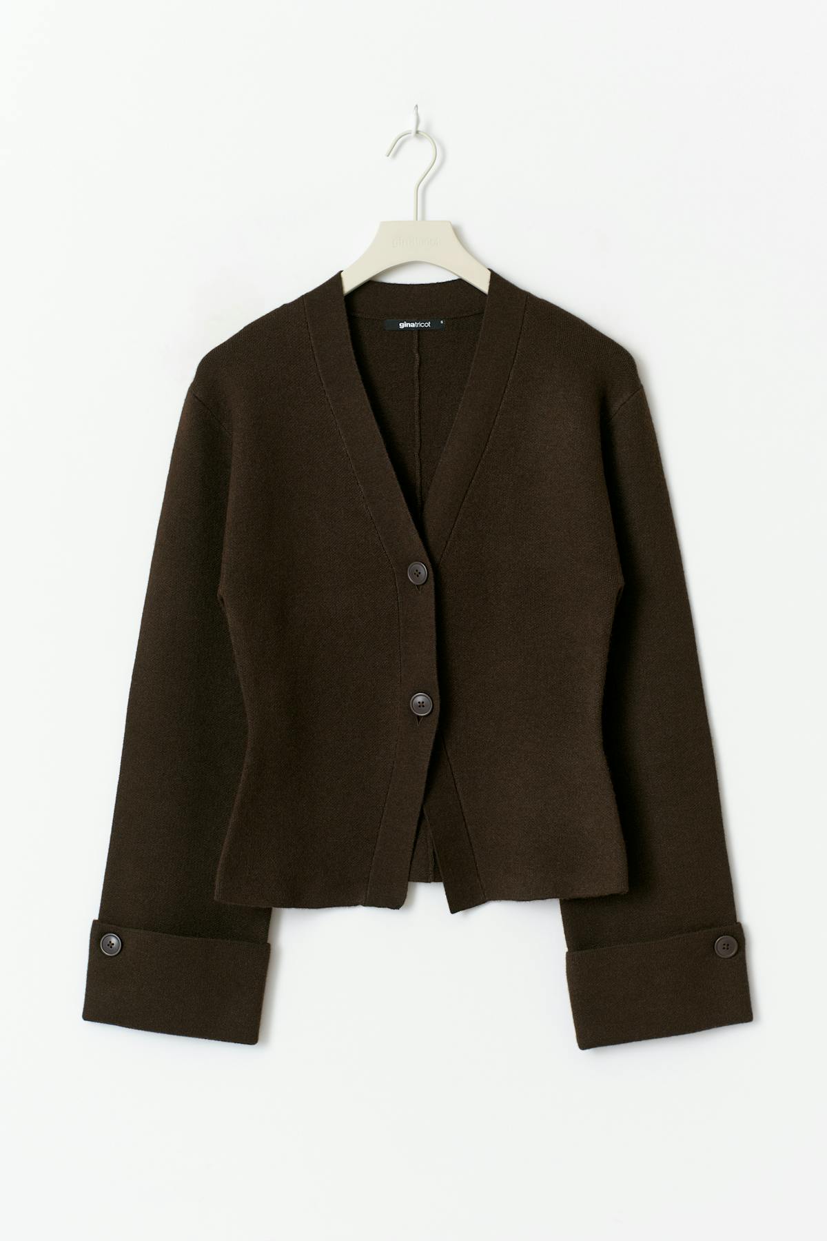 Knitted sculptured cardigan