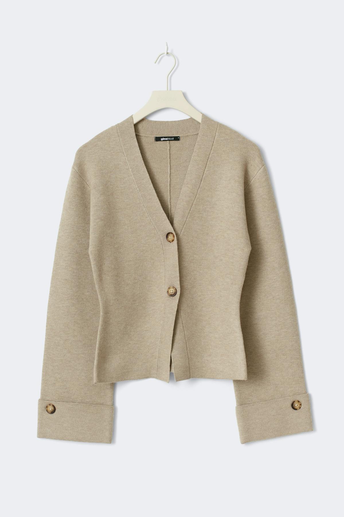 Knitted sculptured cardigan