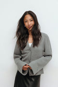 Knitted sculptured cardigan