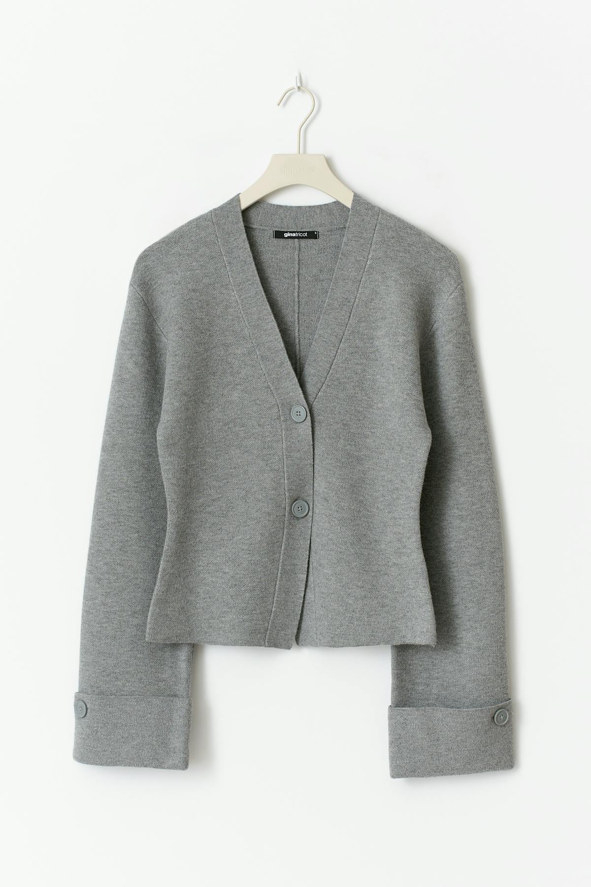 Knitted sculptured cardigan