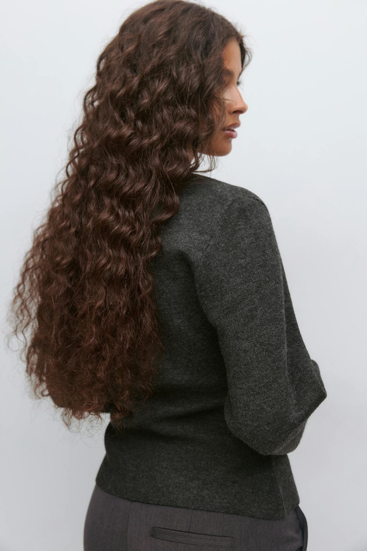 Knitted sculptured cardigan
