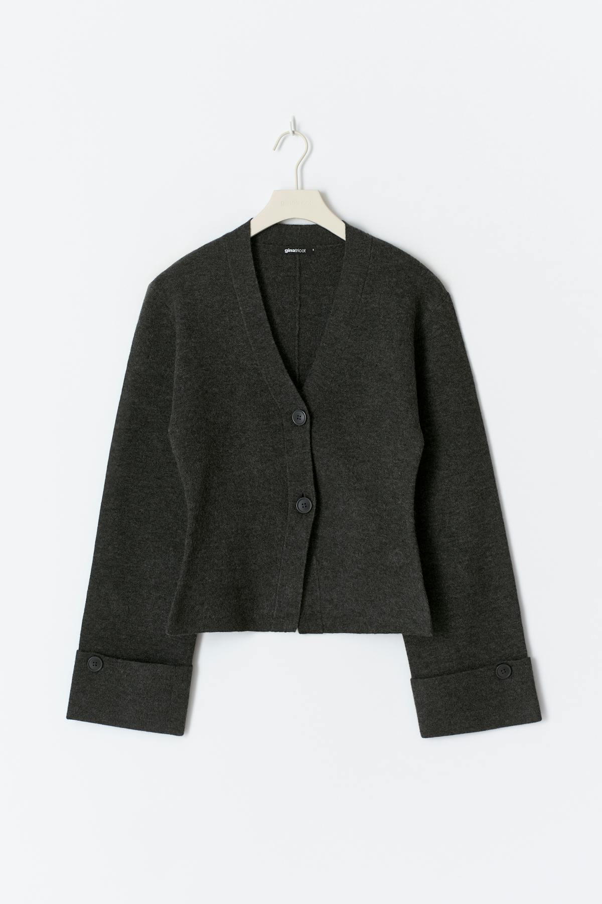 Knitted sculptured cardigan