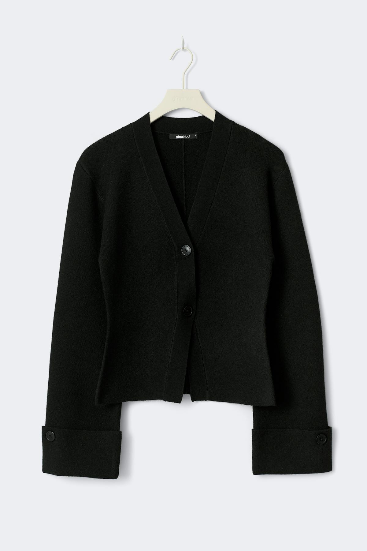 Knitted sculptured cardigan