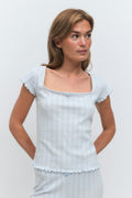 Pointelle tee