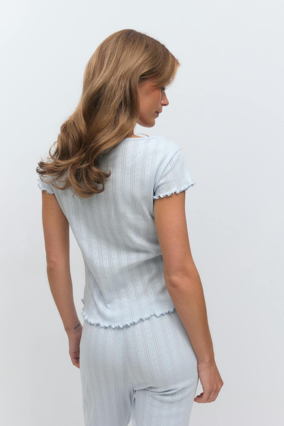 Pointelle tee