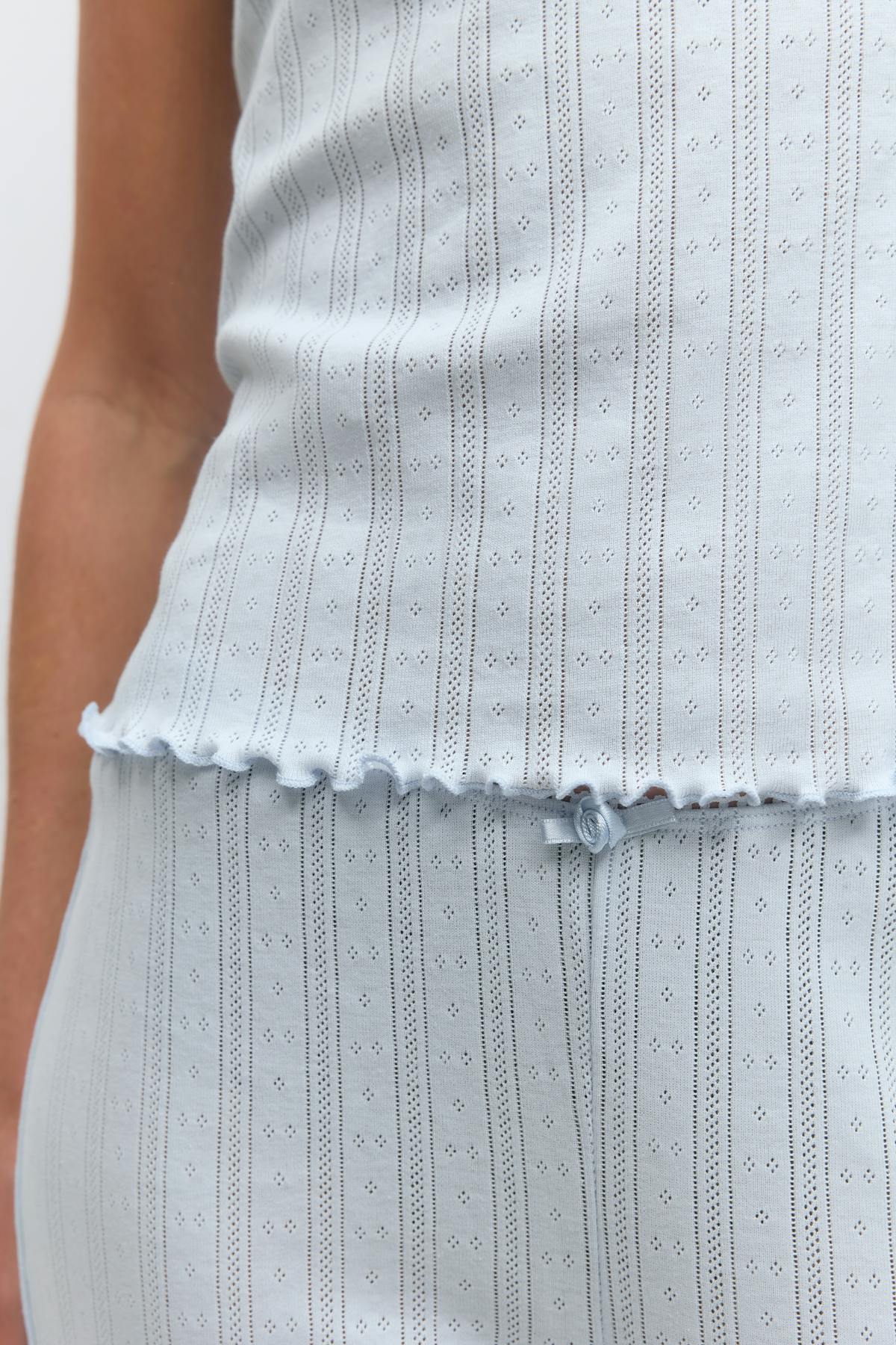 Pointelle tee
