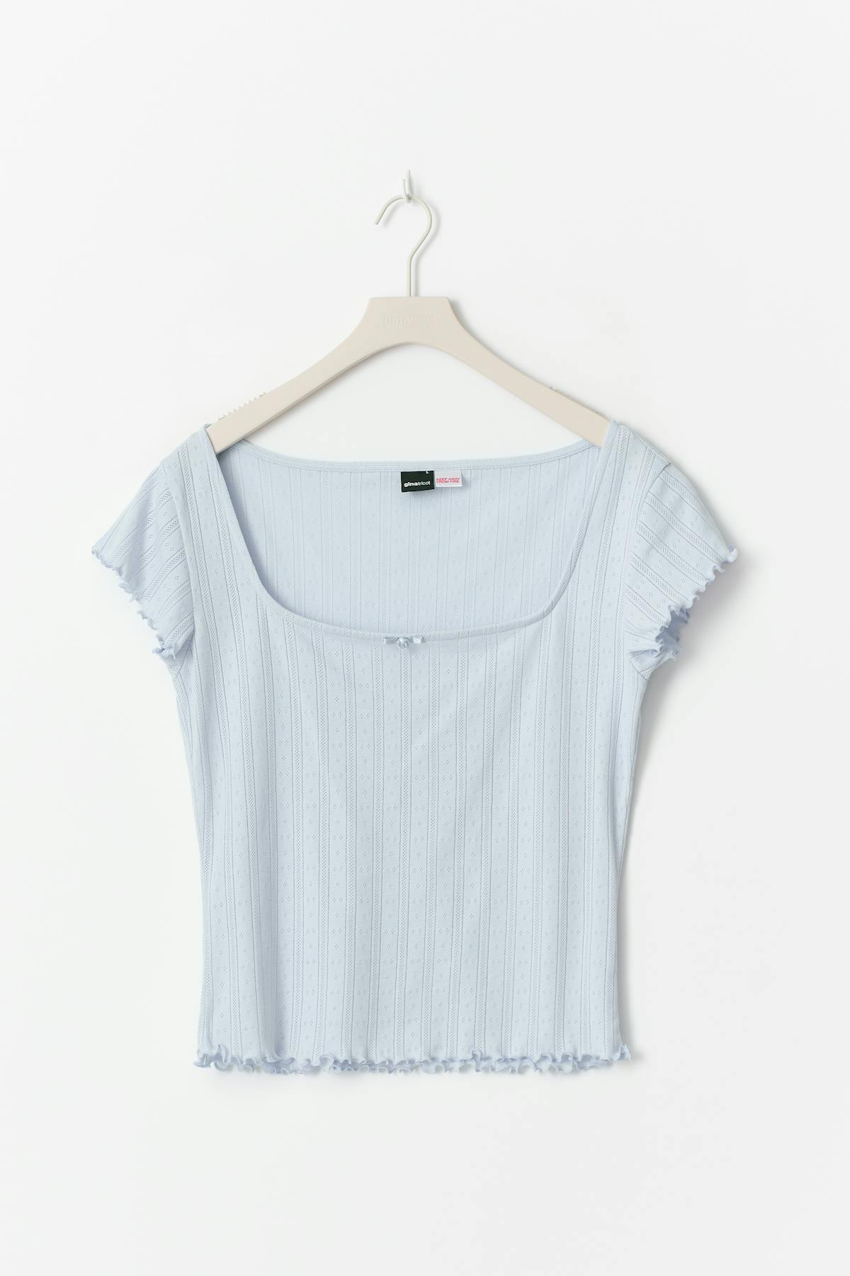 Pointelle tee