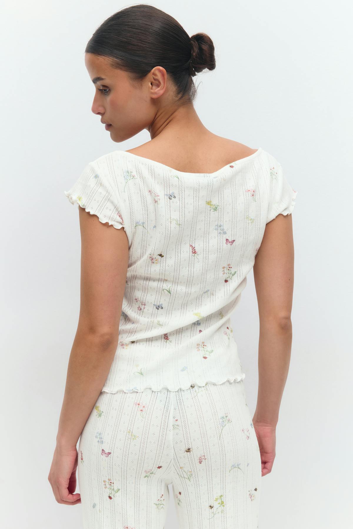 Pointelle tee