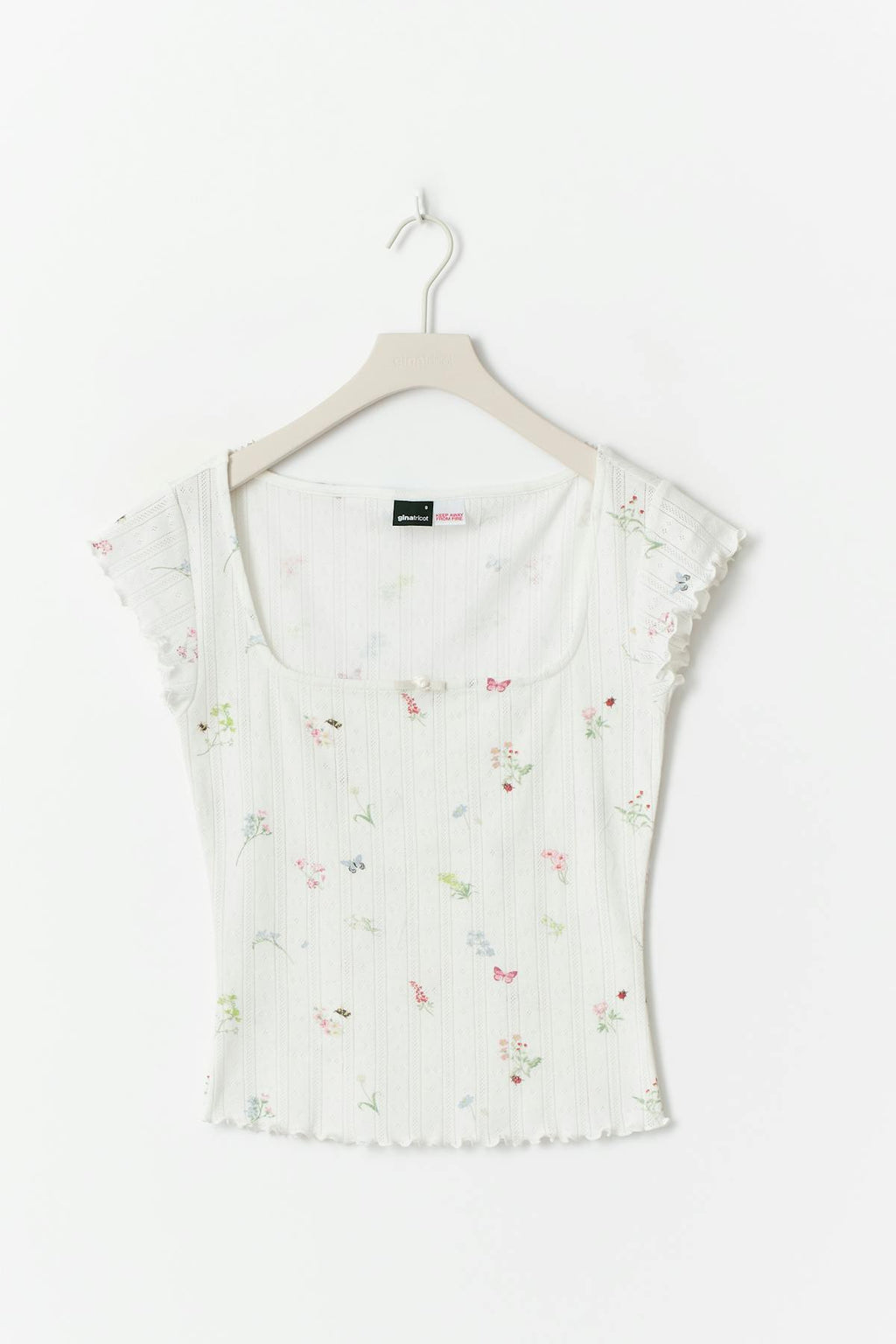 Pointelle tee