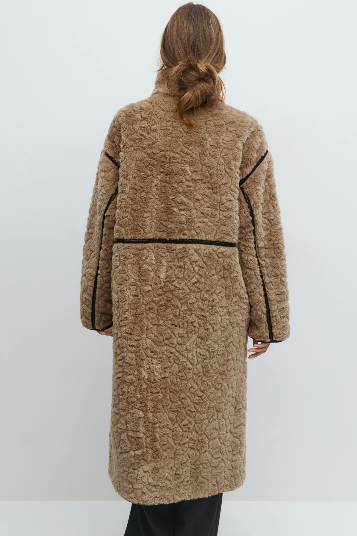 Faux fur bonded coat