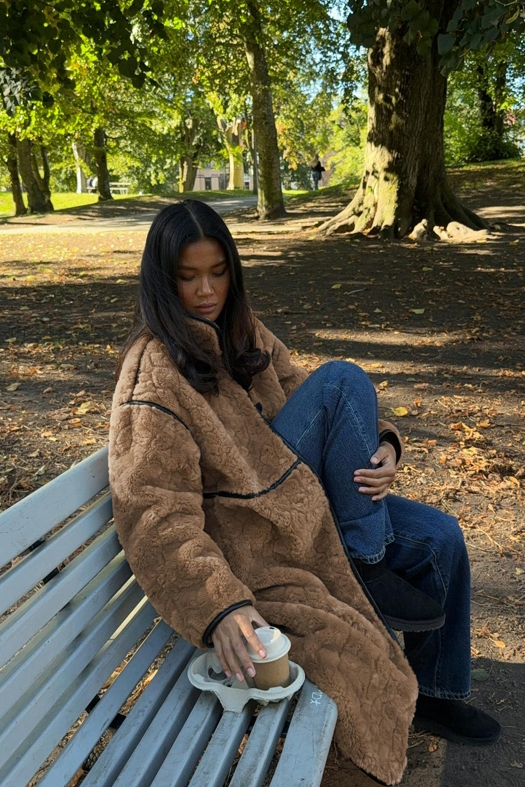 Faux fur bonded coat