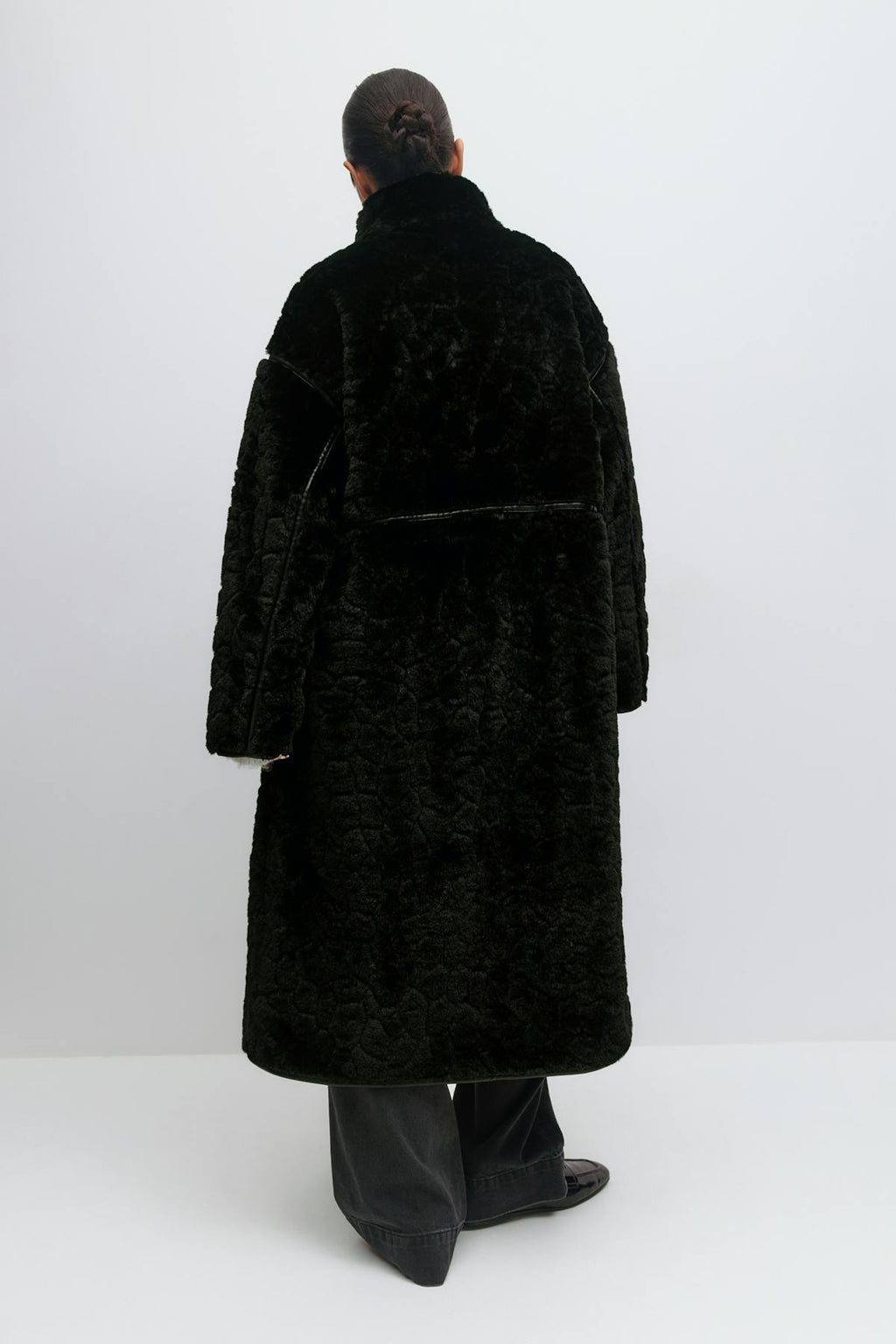Faux fur bonded coat