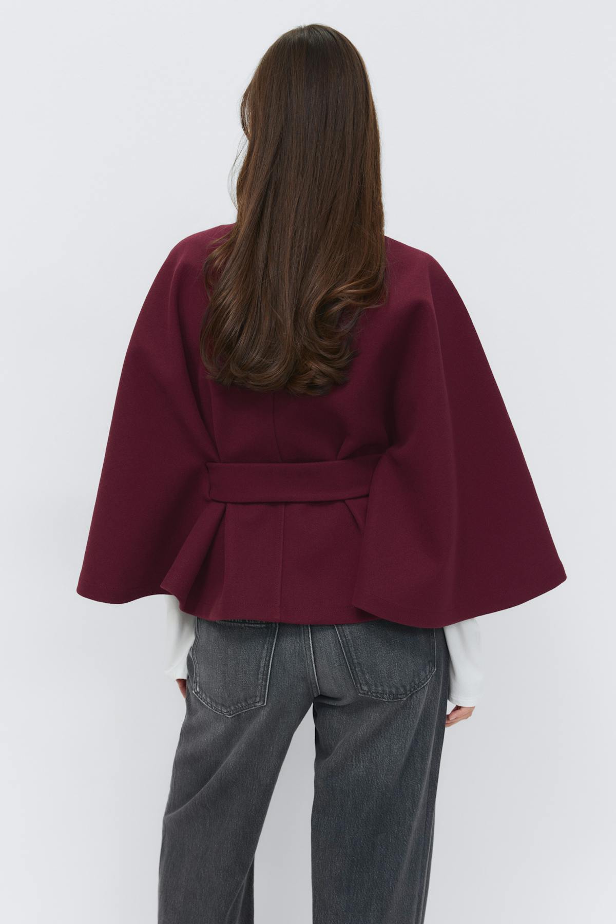 Belt cape jacket