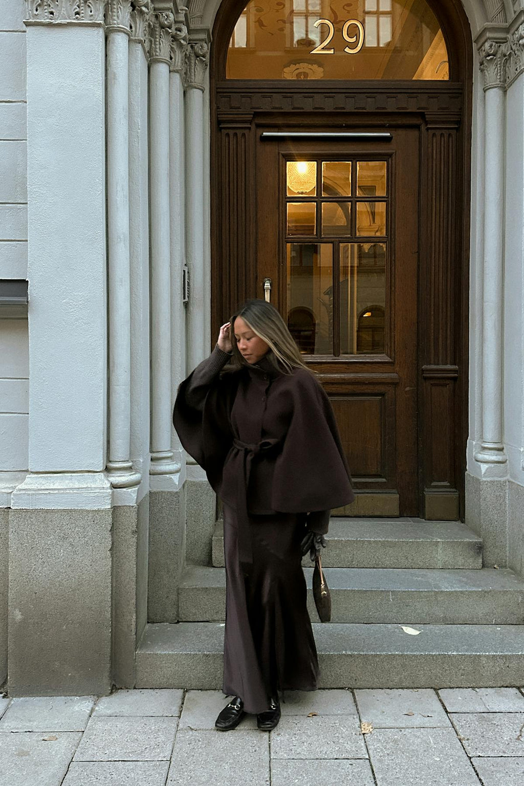 Belt cape jacket