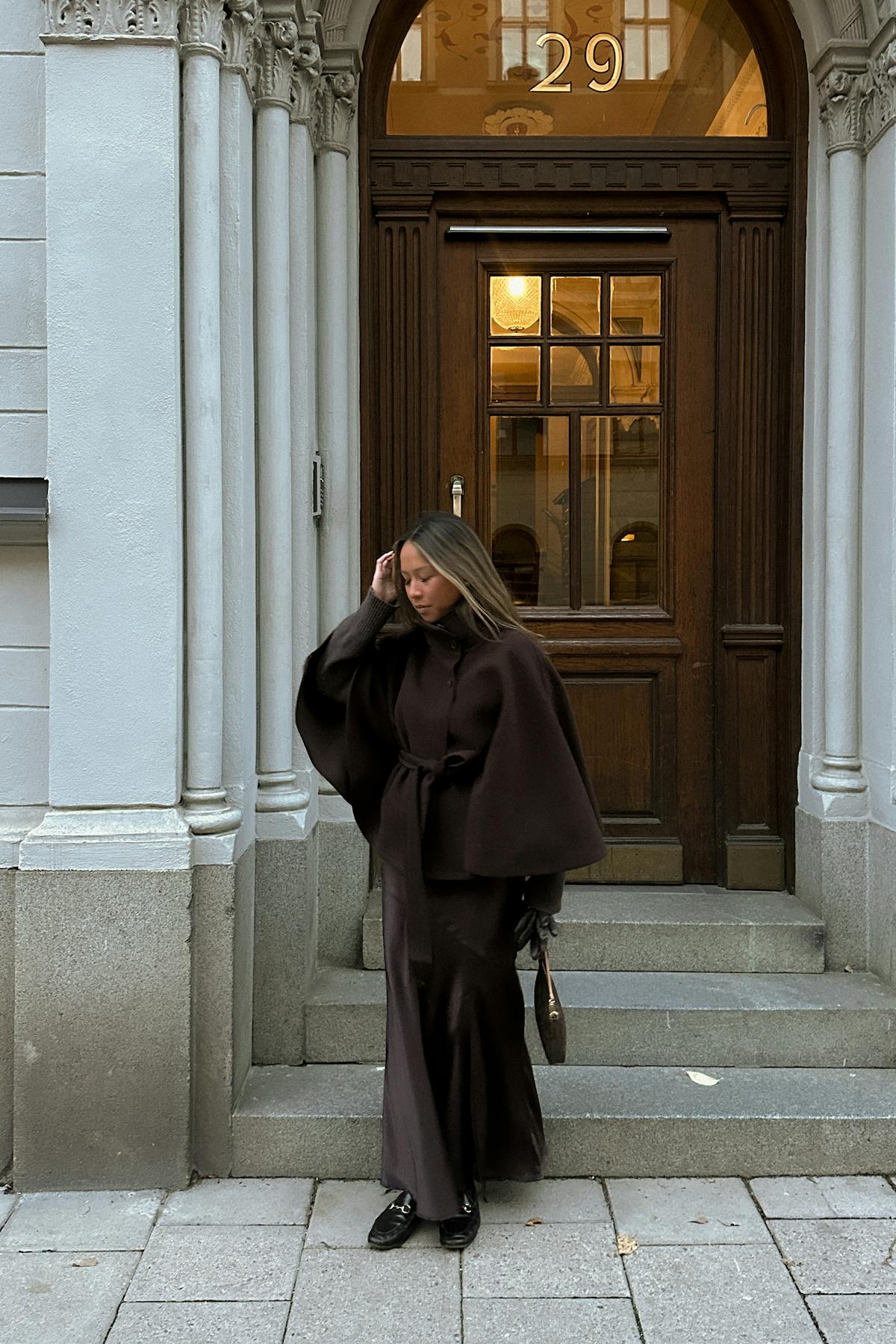 Belt cape jacket