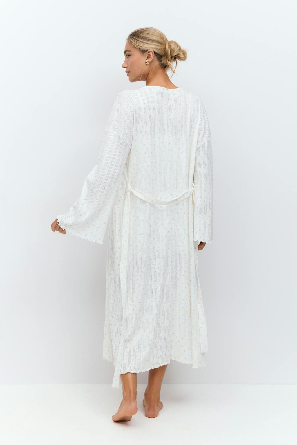 Pointelle long robe
