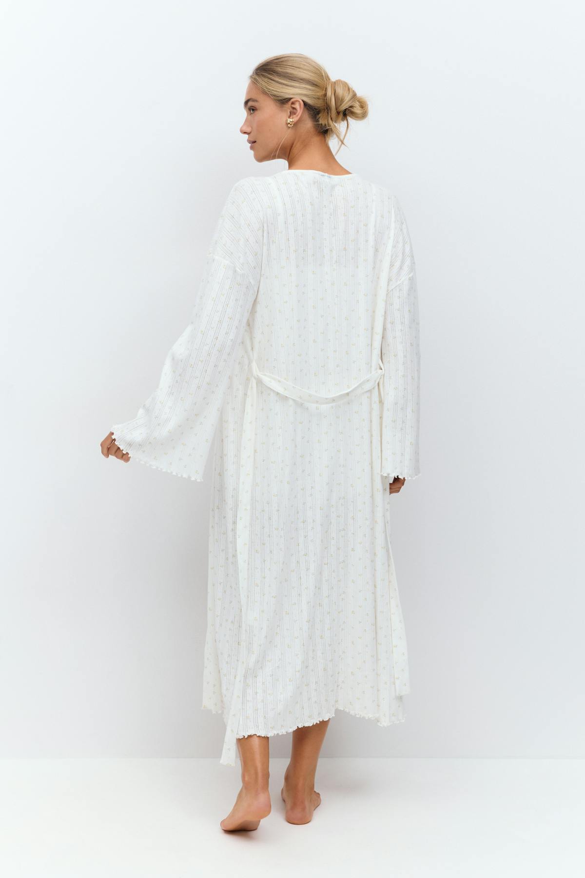 Pointelle long robe