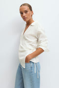 Tie front shirt