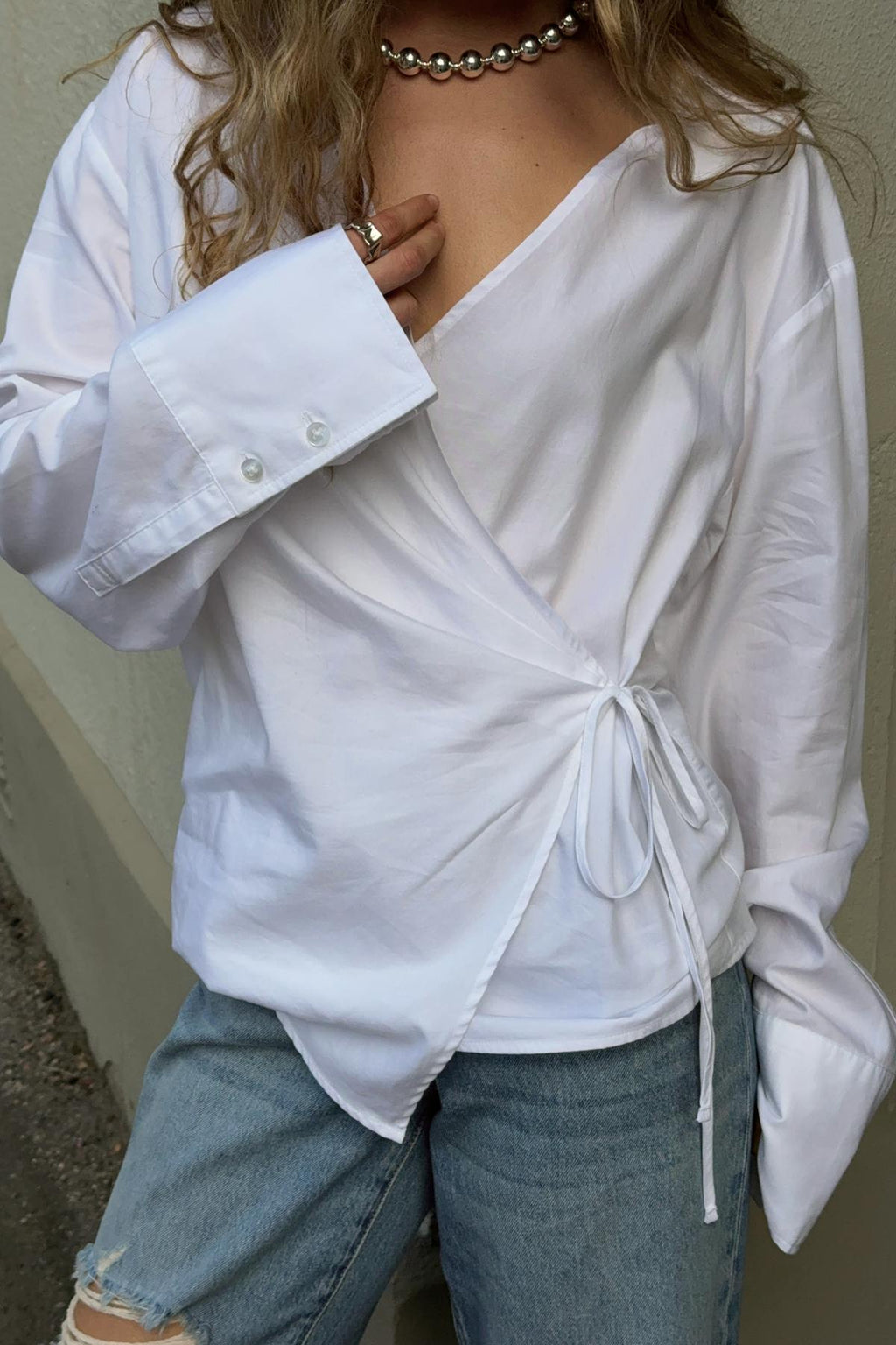 Tie front shirt